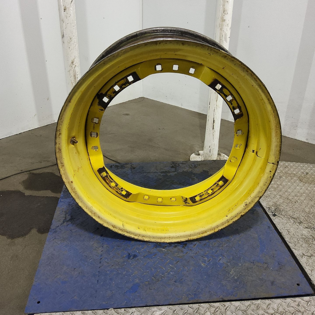 13"W x 30"D, John Deere Yellow 12-Hole Waffle Wheel (Groups of 3 bolts)