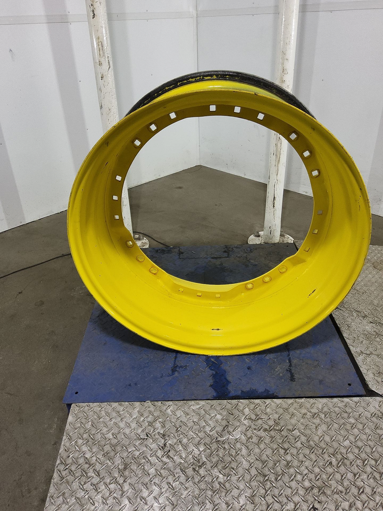 15"W x 34"D, John Deere Yellow 12-Hole Waffle Wheel (Groups of 3 bolts)