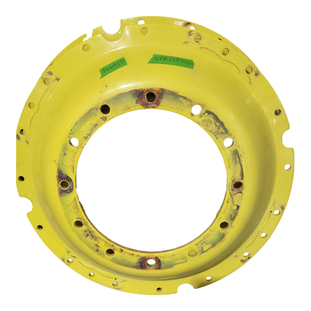 12-Hole Waffle Wheel (Groups of 3 bolts)HD Center for 34" Rim, John Deere Yellow