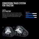 30" Camoplast Track For CTS Tractor Track System-Rear, 30D23MC 99%