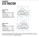 30" Camoplast Track For CTS Tractor Track System-Rear, 30D23MC 99%