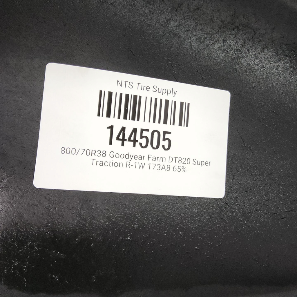 800/70R38 Goodyear Farm DT820 Super Traction R-1W 173A8 65%