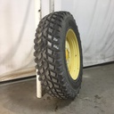 480/80R38 Nokian TRI 2 R-1 on John Deere Yellow 8-Hole Formed Plate W/Weight Holes 90%