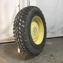 480/80R38 Nokian TRI 2 R-1 on John Deere Yellow 8-Hole Formed Plate W/Weight Holes 90%