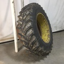 480/80R38 Goodyear Farm Dyna Torque Radial R-1 on John Deere Yellow 0-Hole Band Dual "L" Rail w/16" band 45%