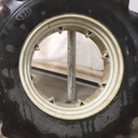 18.4/R34 Goodyear Farm Super Traction Radial R-1W on New Holland White 8-Hole Rim with Clamp/Loop Style 60%