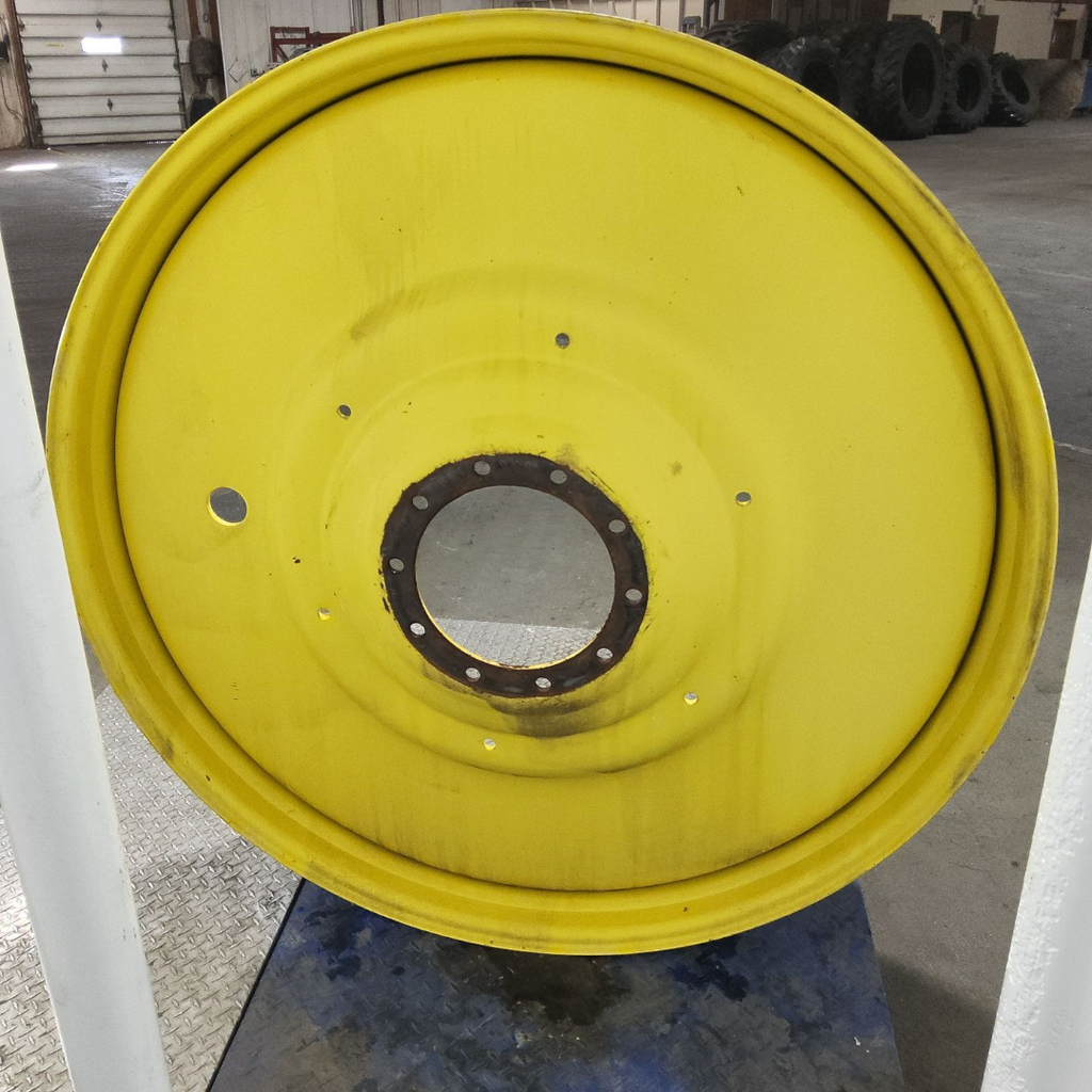 12"W x 54"D, John Deere Yellow 10-Hole Formed Plate