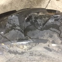18.4/R34 Goodyear Farm Super Traction Radial R-1W on New Holland White 8-Hole Rim with Clamp/Loop Style 60%