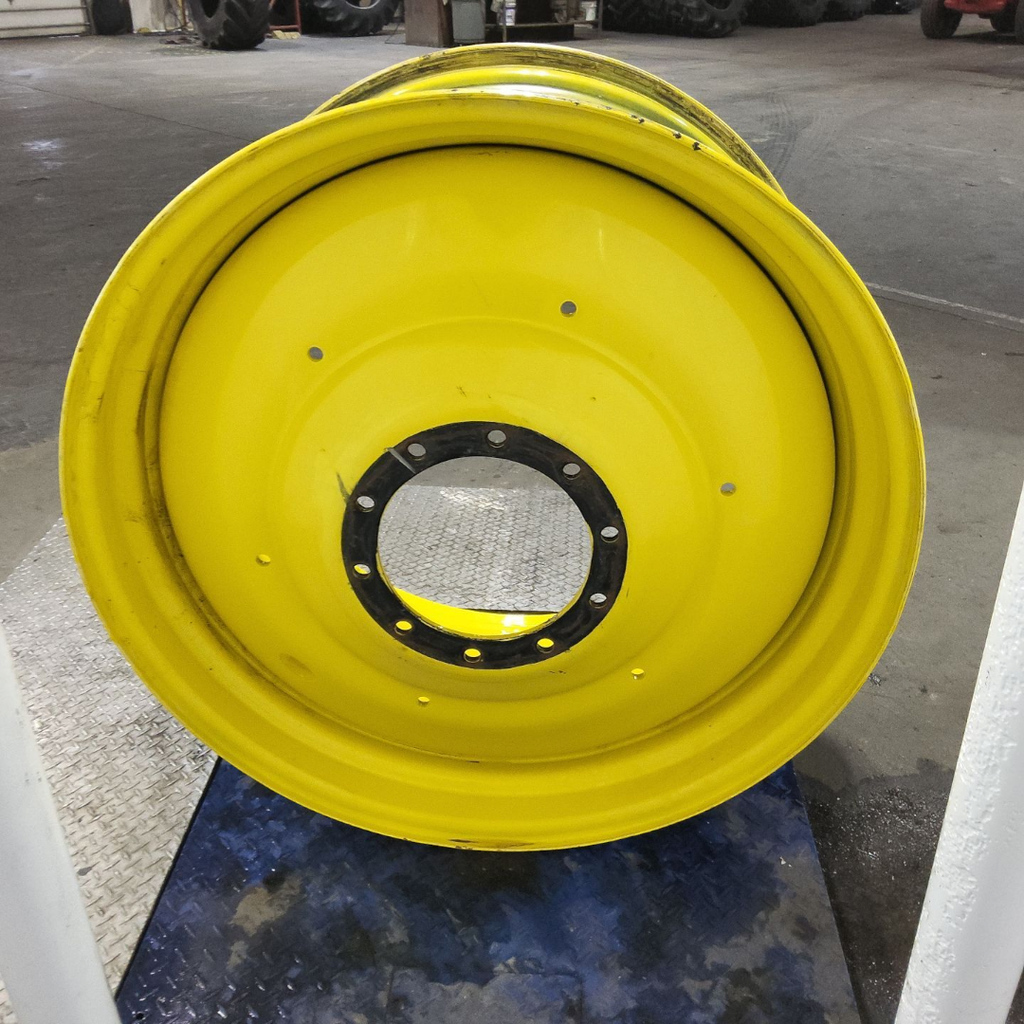 23"W x 42"D, John Deere Yellow 10-Hole Formed Plate