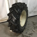 380/85R24 BKT Tires Agrimax RT 855 R-1W on New Holland White 8-Hole Rim with Clamp/Loop Style (groups of 2 bolts) 75%
