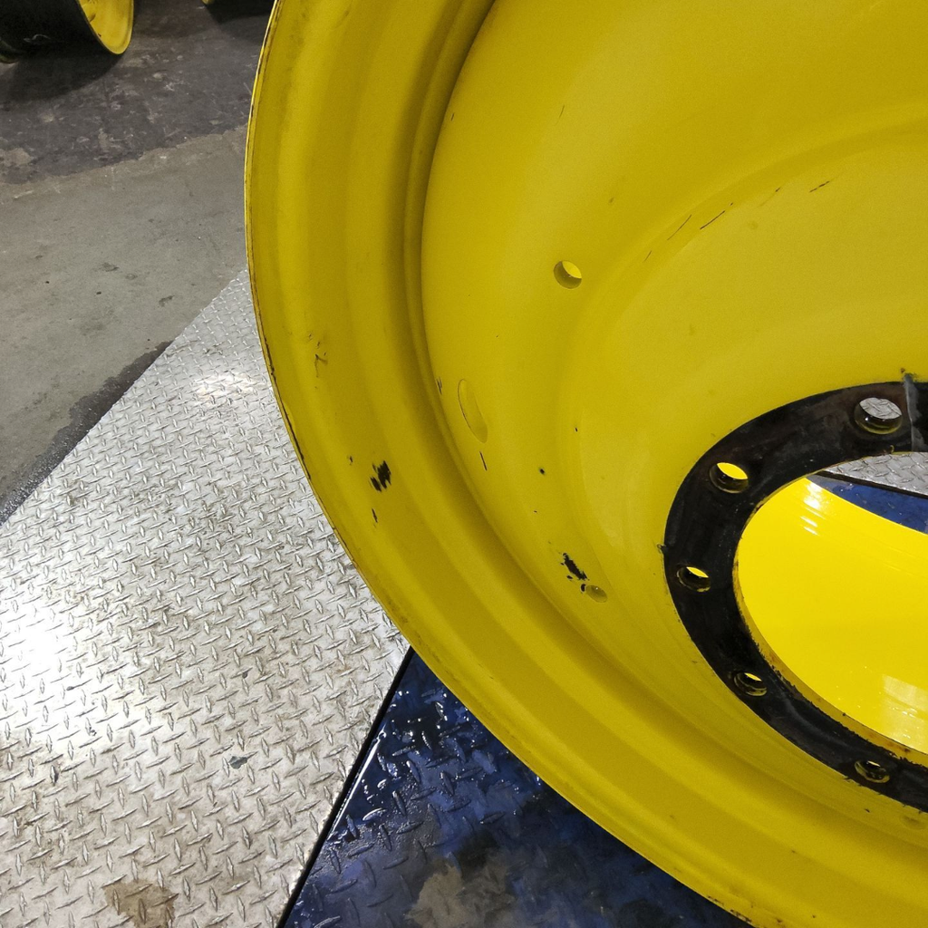 23"W x 42"D, John Deere Yellow 10-Hole Formed Plate