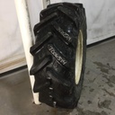 380/85R24 BKT Tires Agrimax RT 855 R-1W on New Holland White 8-Hole Rim with Clamp/Loop Style (groups of 2 bolts) 75%