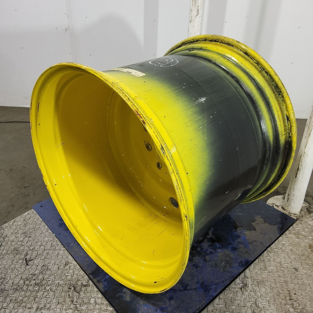 27"W x 32"D, John Deere Yellow 10-Hole Formed Plate