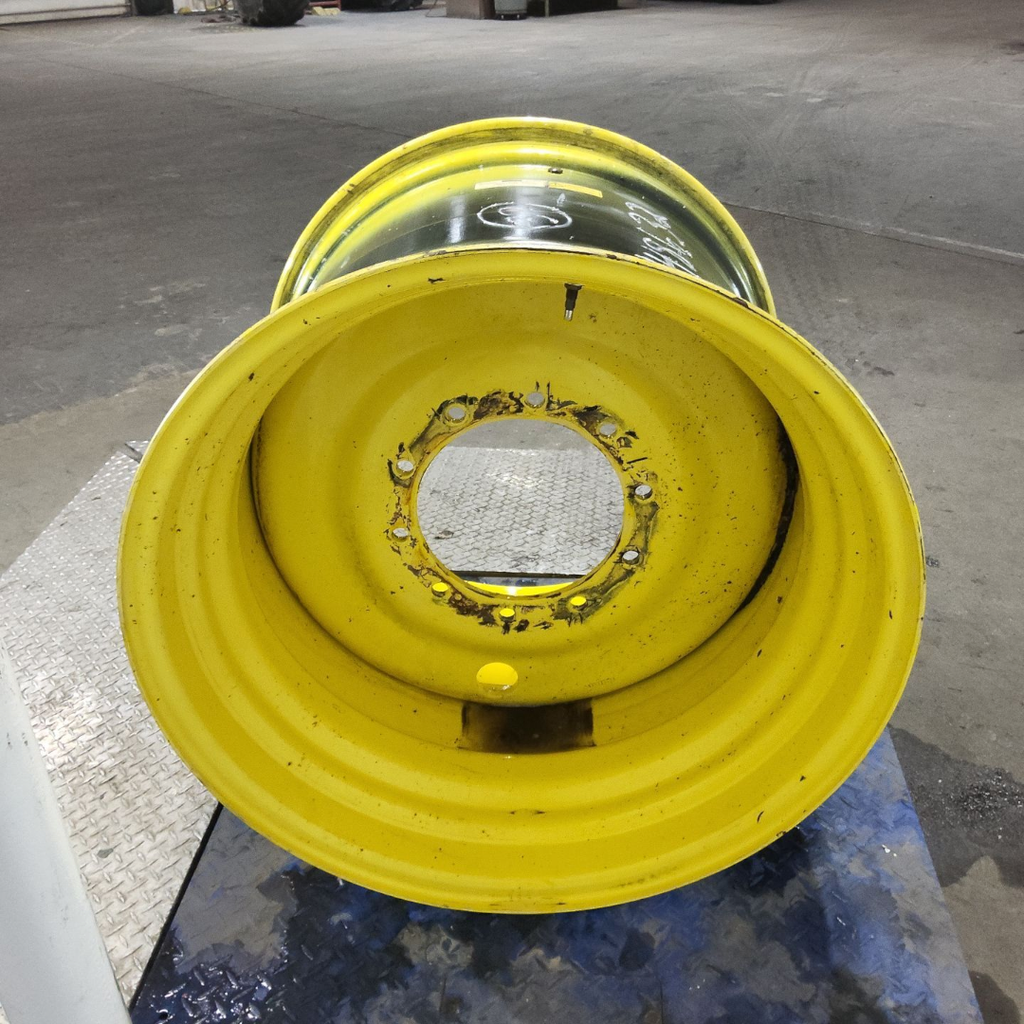 27"W x 32"D, John Deere Yellow 10-Hole Formed Plate