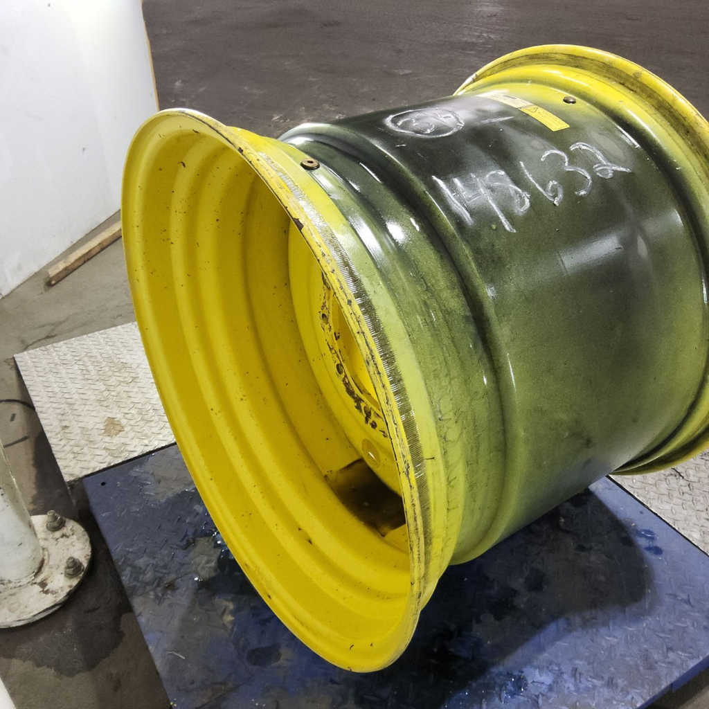 27"W x 32"D, John Deere Yellow 10-Hole Formed Plate