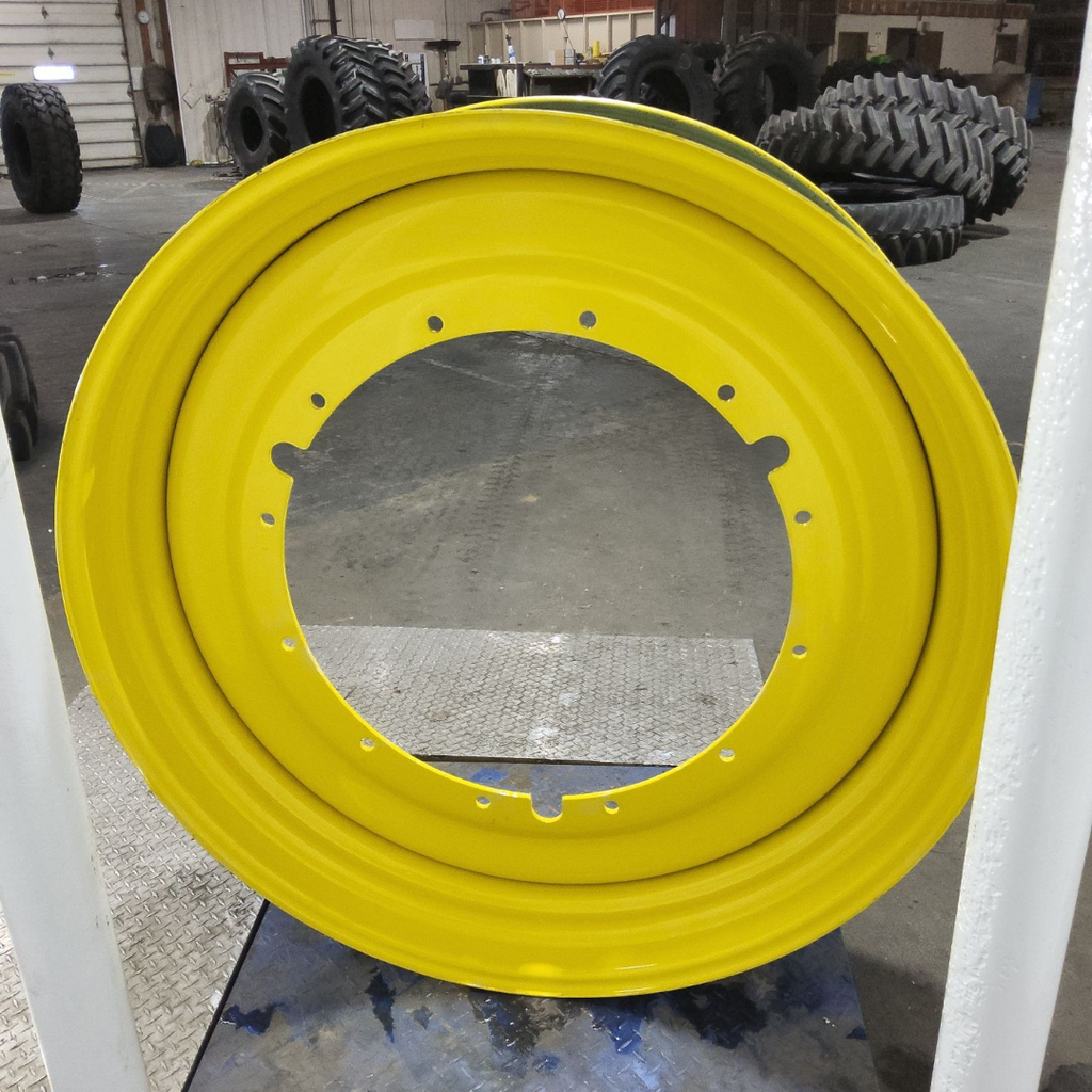 15"W x 50"D, John Deere Yellow 12-Hole Stub Disc