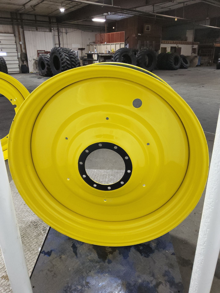 15"W x 50"D, John Deere Yellow 10-Hole Formed Plate