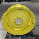 15"W x 38"D, John Deere Yellow 8-Hole Formed Plate