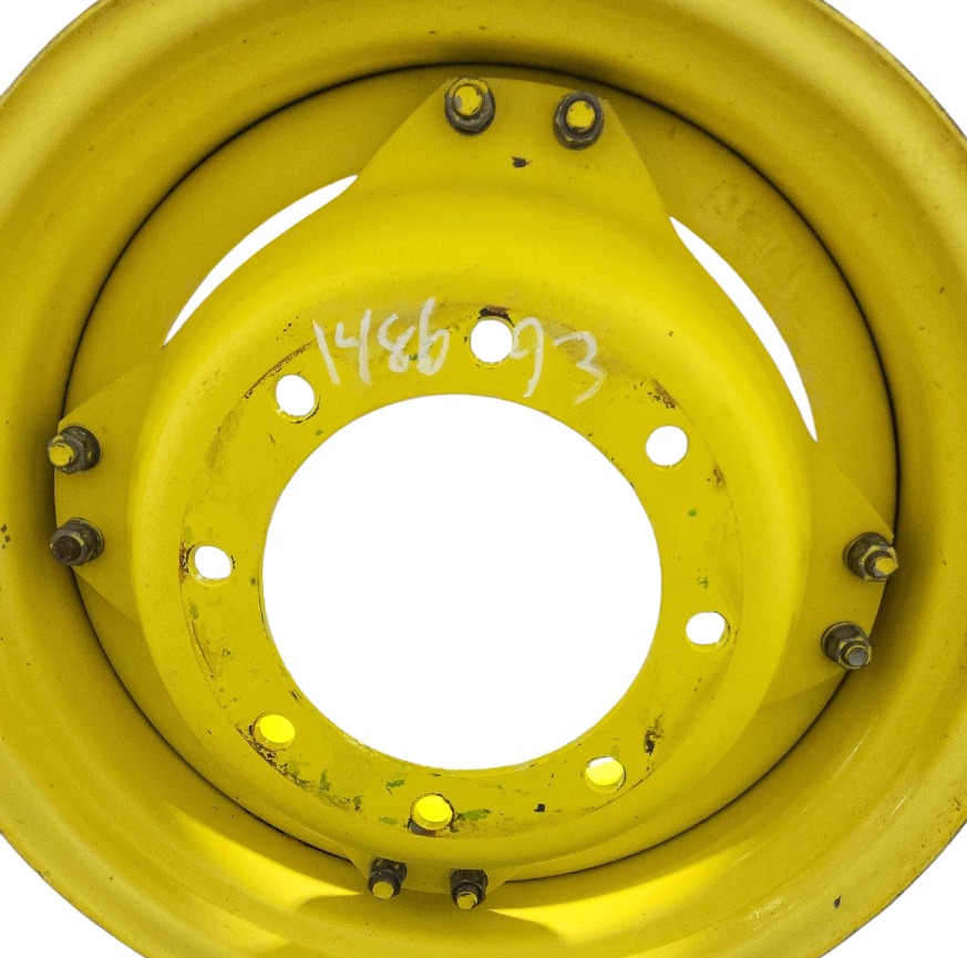 8-Hole Stub Disc (groups of 2 bolts) Center for 24" Rim, John Deere Yellow