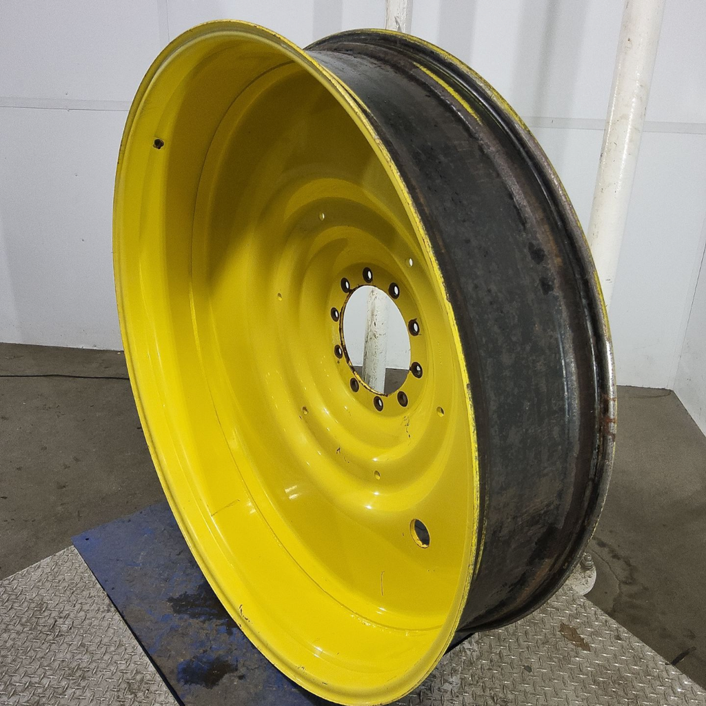 12"W x 54"D, John Deere Yellow 10-Hole Formed Plate