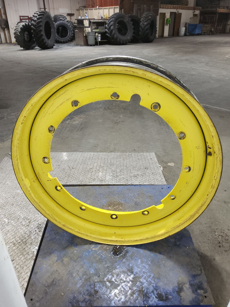 10"W x 42"D, John Deere Yellow 12-Hole Stub Disc