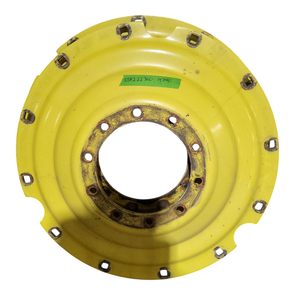 10-Hole Stub Disc Center for 38"-54" Rim, John Deere Yellow