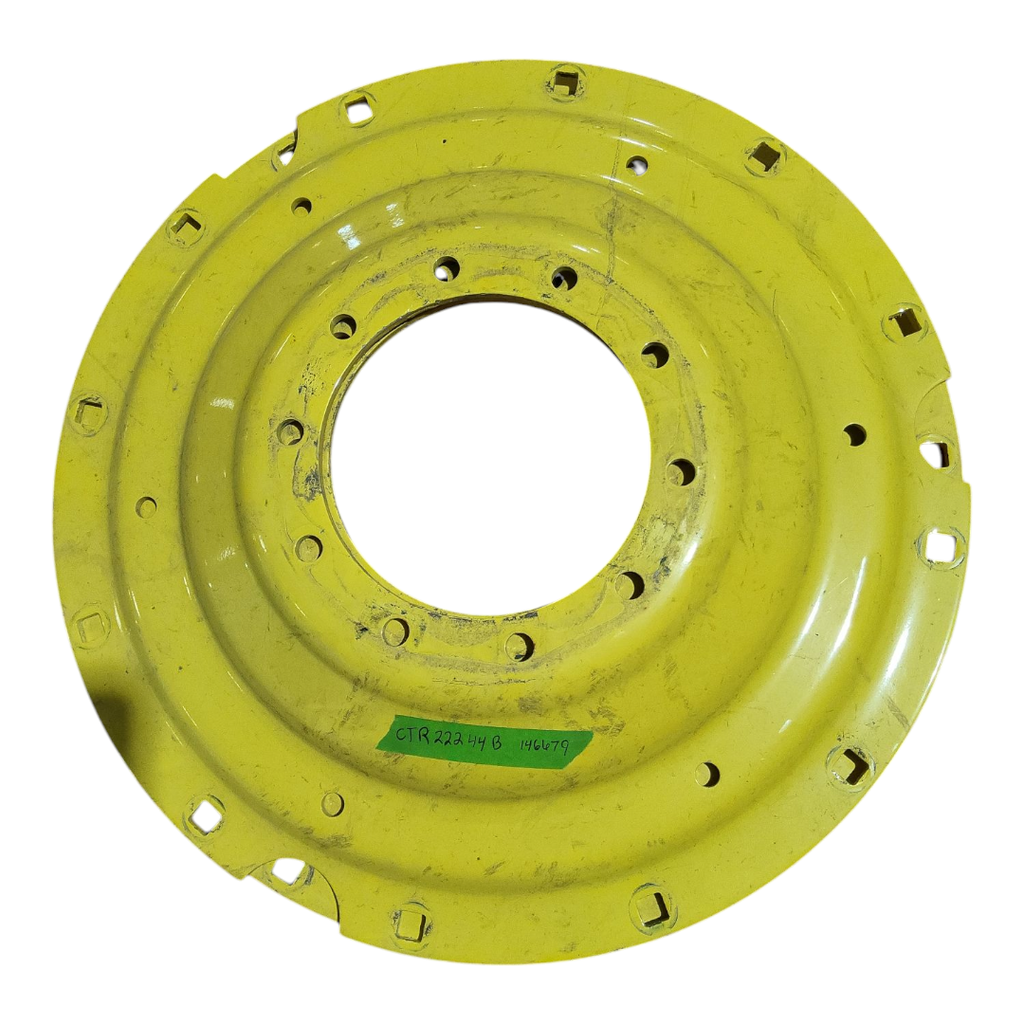 10-Hole Stub Disc Center for 38"-54" Rim, John Deere Yellow