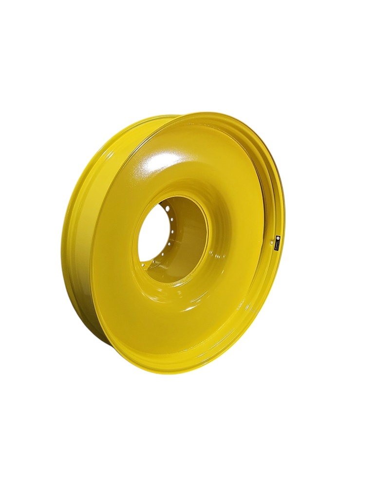 10"W x 54"D, John Deere Yellow 16-Hole Drum Dual