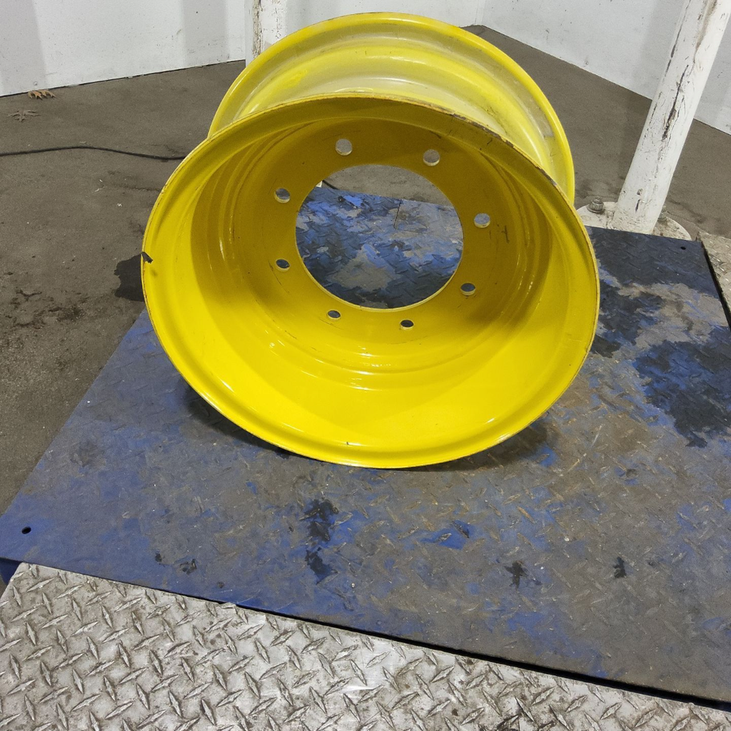 9"W x 18"D, John Deere Yellow 8-Hole Flat Plate