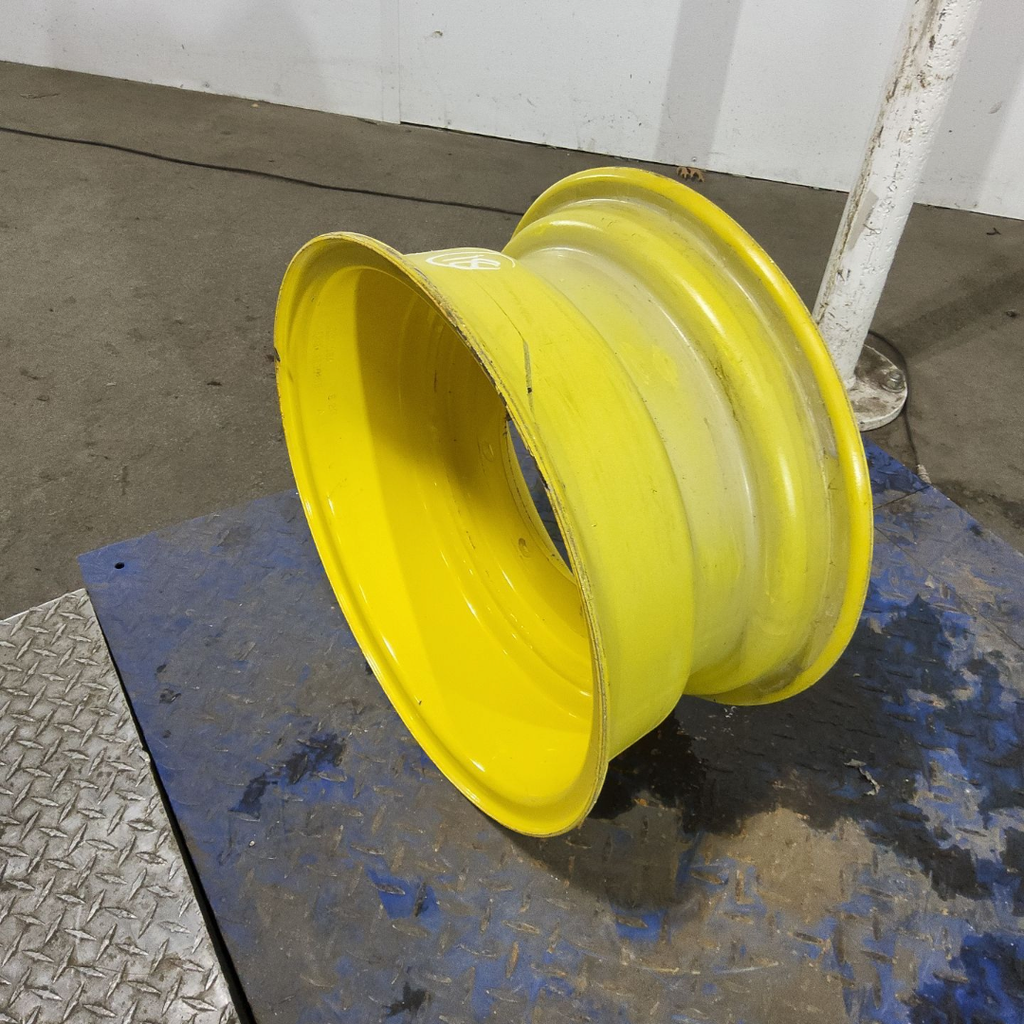 9"W x 18"D, John Deere Yellow 8-Hole Flat Plate