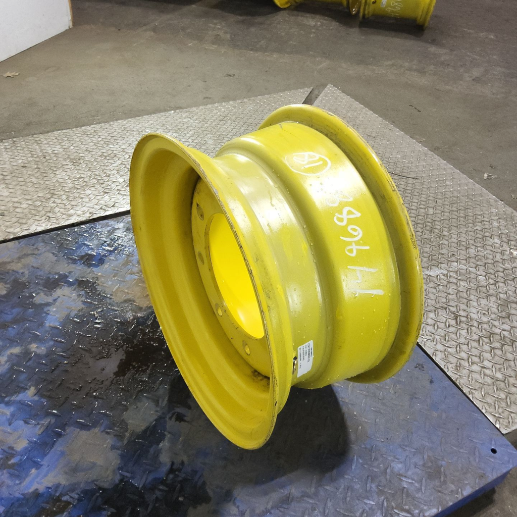 9"W x 18"D, John Deere Yellow 8-Hole Flat Plate