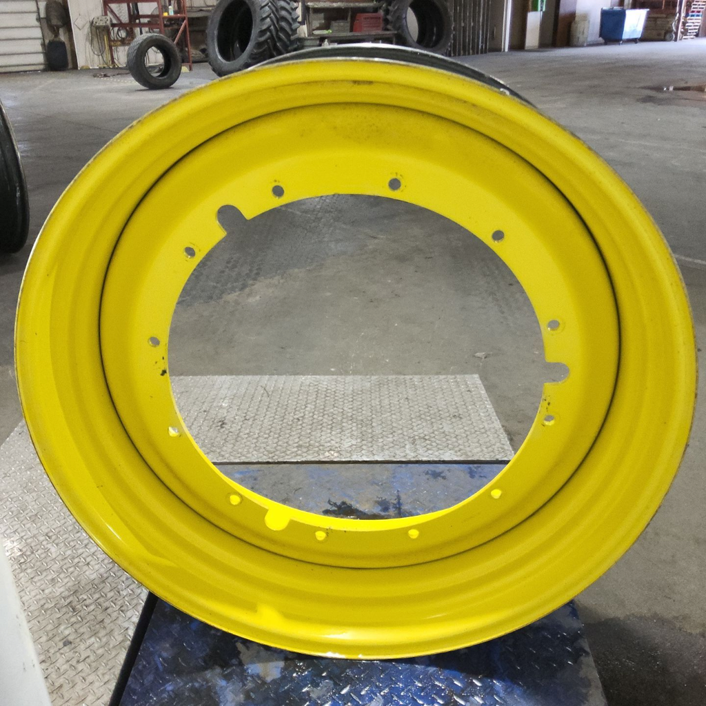 16"W x 46"D, John Deere Yellow 12-Hole Stub Disc