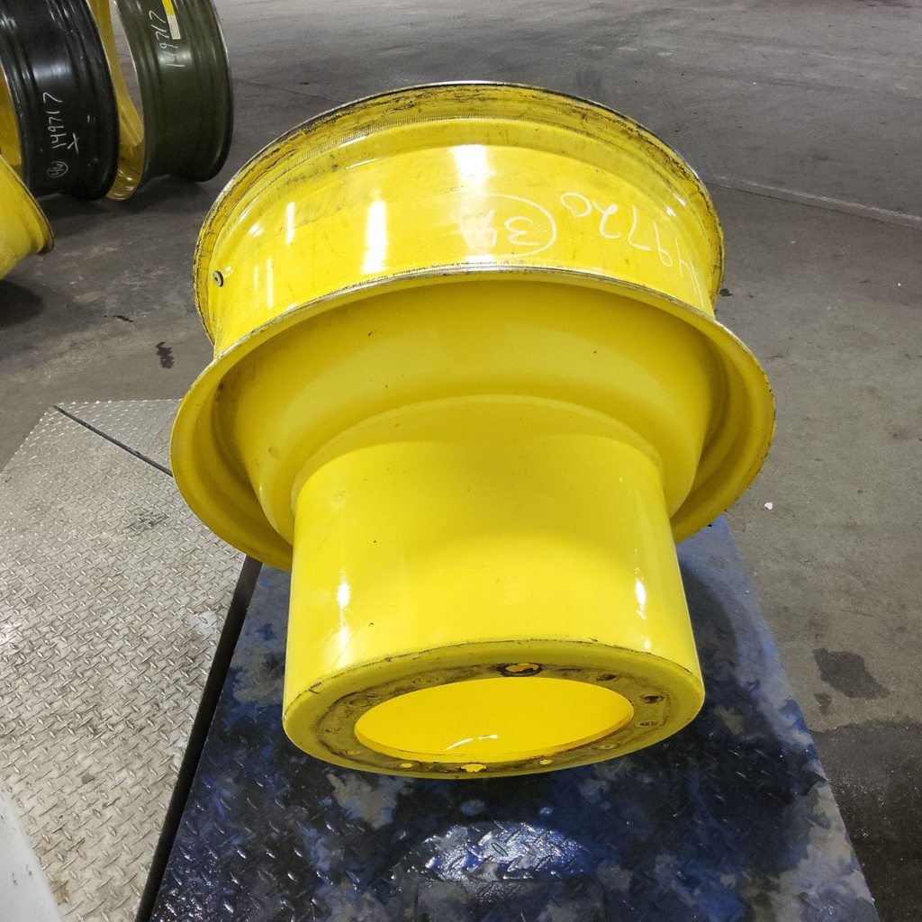 13"W x 34"D, John Deere Yellow 12-Hole FWA Direct Bolt Dual