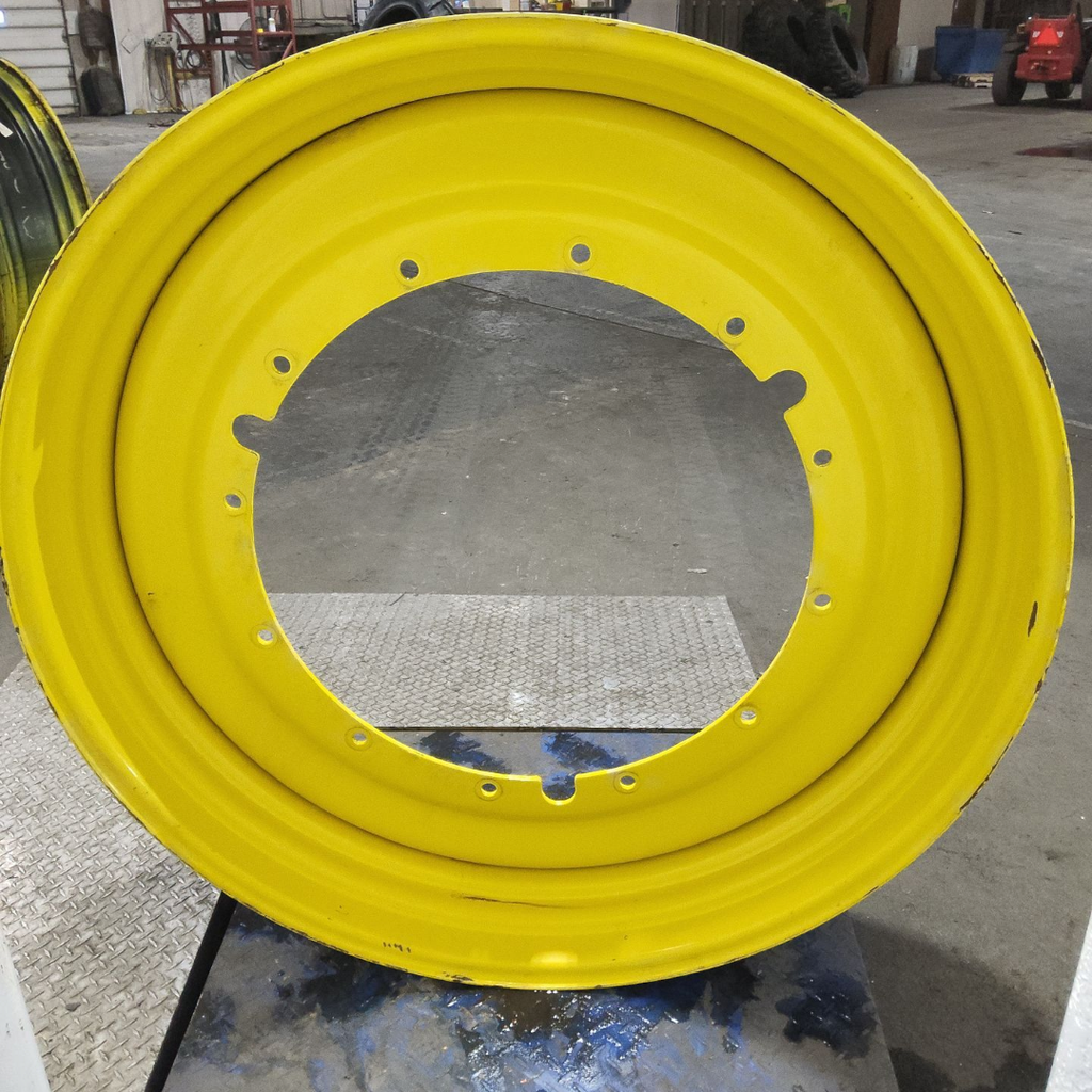 15"W x 50"D, John Deere Yellow 12-Hole Stub Disc