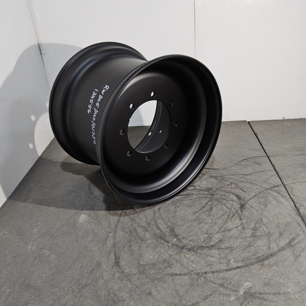 16"W x 22.5"D, Dead Flat Black 8-Hole Formed Plate