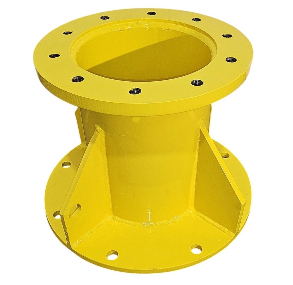 8 to 10-Hole 14.5"L Hub Extension(2-pc Spool Style), John Deere Yellow