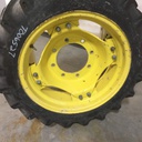 8.3/-24 BKT Tires TR 135 Drive R-1 on John Deere Yellow 8-Hole Rim with Clamp/U-Clamp (groups of 2 bolts) 65%