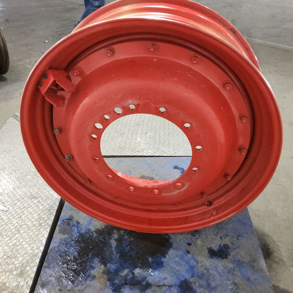 13"W x 38"D, Fendt/Agco Red 16-Hole Stub Disc