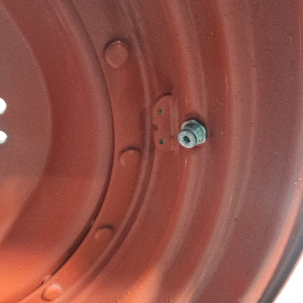 13"W x 38"D, Fendt/Agco Red 16-Hole Stub Disc