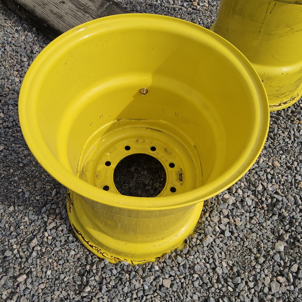 18"W x 16.1"D, John Deere Yellow 8-Hole Implement