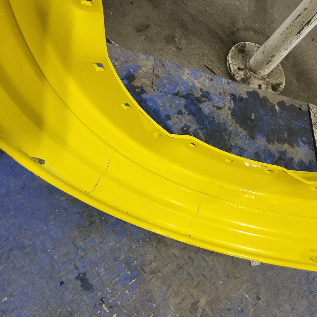 10"W x 42"D, John Deere Yellow 12-Hole Waffle Wheel (Groups of 3 bolts)