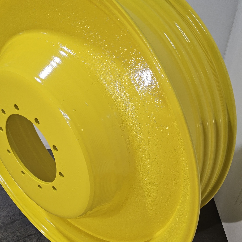 12"W x 46"D, John Deere Yellow 10-Hole Spun Disc