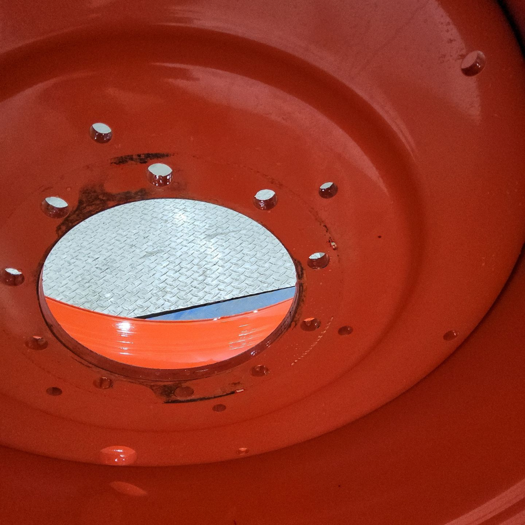 27"W x 38"D, Fendt/Agco Red 10-Hole Formed Plate