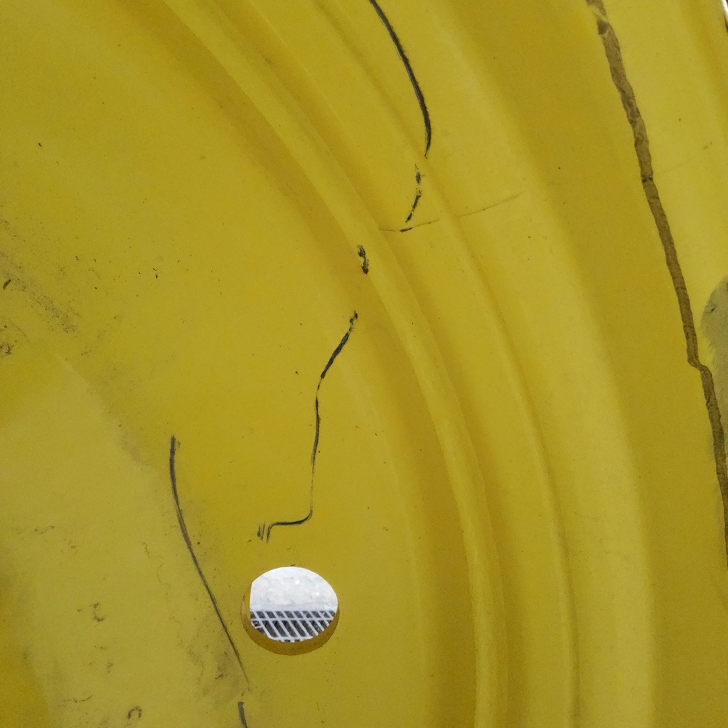 12"W x 46"D, John Deere Yellow 12-Hole Bubble Disc