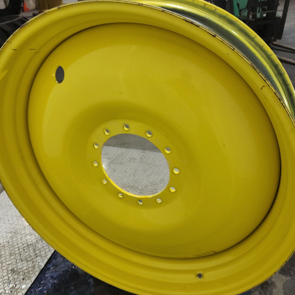 12"W x 46"D, John Deere Yellow 12-Hole Bubble Disc