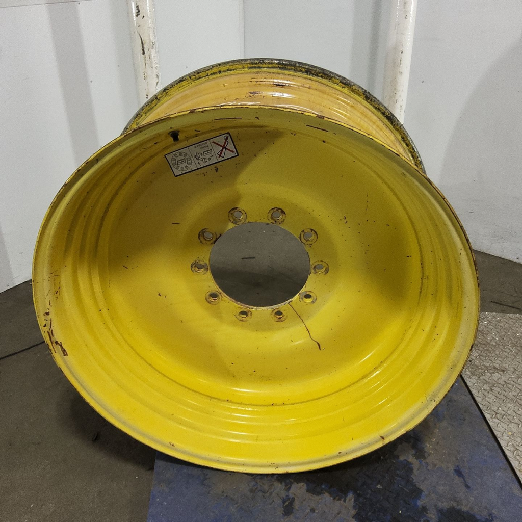 18"W x 38"D, John Deere Yellow 10-Hole Formed Plate