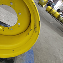 16"W x 22.5"D, John Deere Yellow 8-Hole Formed Plate