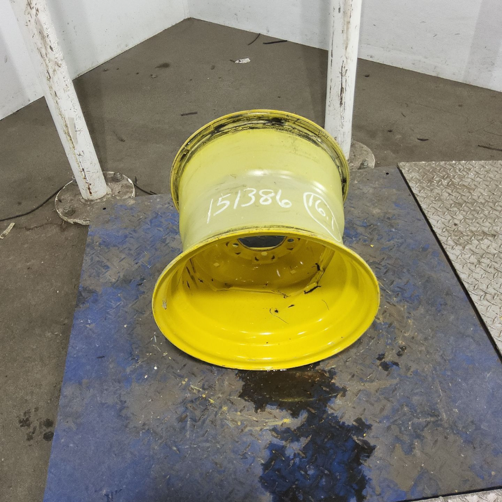 14"W x 16.1"D, John Deere Yellow 6-Hole Implement