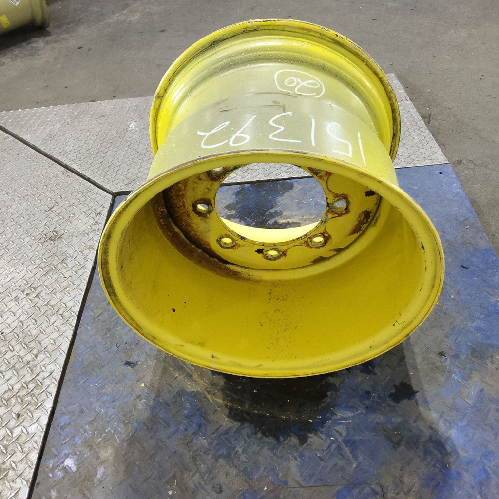 16"W x 20"D, John Deere Yellow 8-Hole Flat Plate