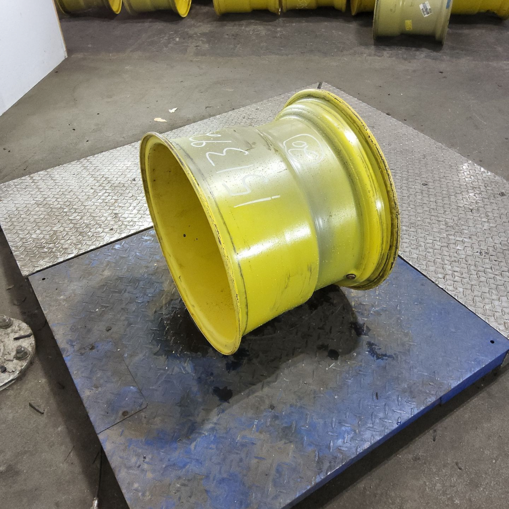 16"W x 20"D, John Deere Yellow 8-Hole Flat Plate